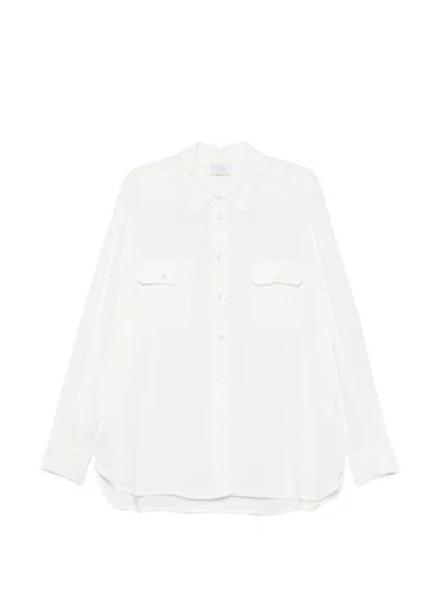 Clips White Shirt With Buttons And Flap Pockets