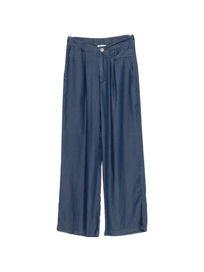 Clips Wide-leg Trousers In Blue
