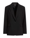 Clips Woman Blazer Black Size 14 Polyester, Elastane In Black