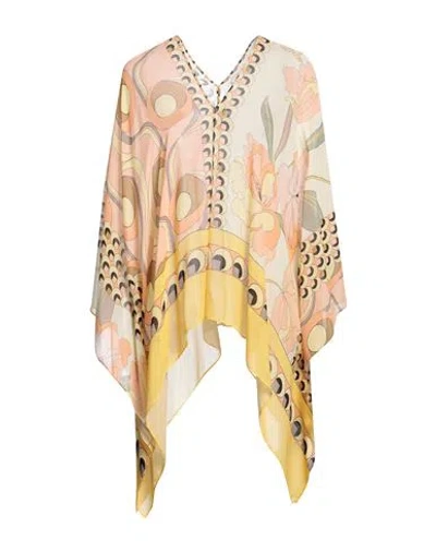 Clips Woman Cape Pastel Yellow Size Onesize Viscose In Multi
