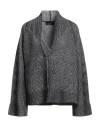 Clips Woman Cardigan Black Size 12 Virgin Wool