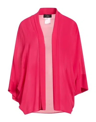 Clips Woman Jacket Magenta Size 4 Polyester In Pink
