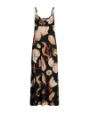Clips Woman Maxi Dress Black Size S Viscose, Elastane In Black