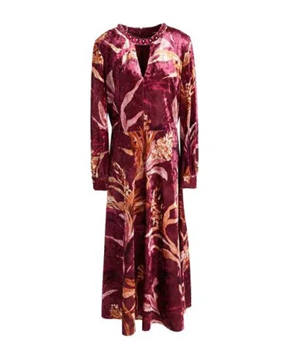 Clips Woman Maxi Dress Plum Size 14 Polyester, Elastane In Purple
