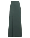 Clips Woman Maxi Skirt Dark Green Size 8 Viscose, Acetate, Elastane In Green