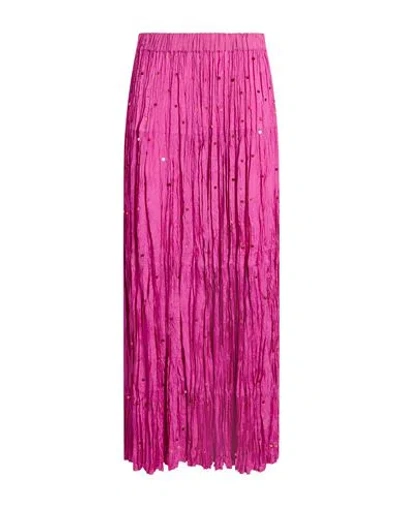 Clips Woman Maxi Skirt Magenta Size 8 Viscose