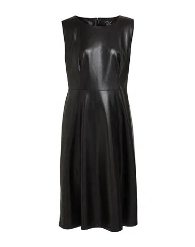 Clips Woman Midi Dress Black Size 10 Polyester, Polyurethane