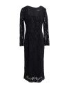 Clips Woman Midi Dress Black Size 14 Polyester, Polyamide