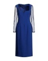 Clips Woman Midi Dress Blue Size 8 Polyester, Elastane, Polyamide