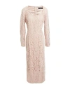 Clips Woman Midi Dress Blush Size 12 Polyester, Polyamide