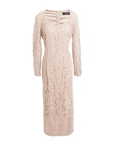 Clips Woman Midi Dress Blush Size 12 Polyester, Polyamide