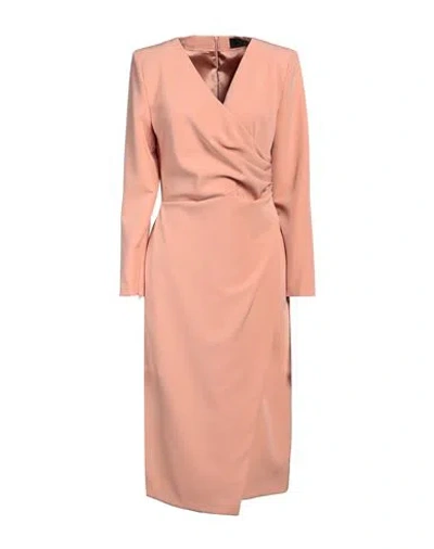 Clips Woman Midi Dress Blush Size 8 Polyester, Elastane In Pink
