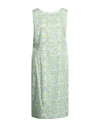Clips Woman Midi Dress Light Green Size 12 Cotton, Elastane
