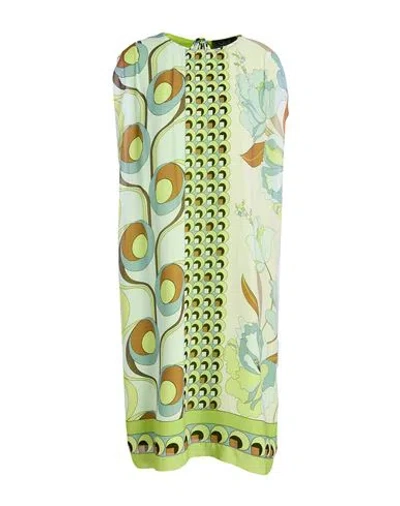 Clips Woman Midi Dress Light Green Size 14 Viscose, Polyester, Elastane