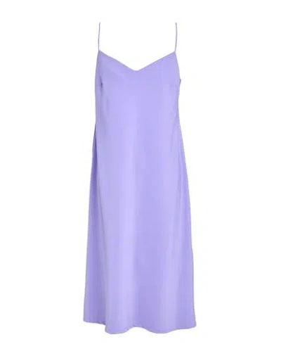 Clips Woman Midi Dress Lilac Size 8 Polyester, Elastane In Purple