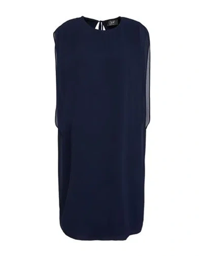 Clips Woman Midi Dress Midnight Blue Size 12 Polyester, Elastane