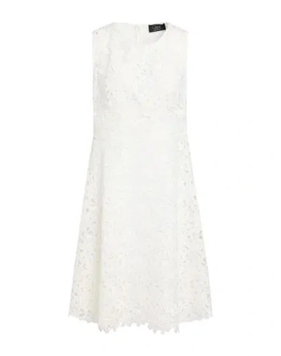 Clips Woman Midi Dress White Size 12 Polyester