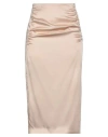 Clips Woman Midi Skirt Beige Size 10 Acetate, Viscose In Beige