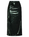 Clips Woman Midi Skirt Green Size 12 Polyester In Green