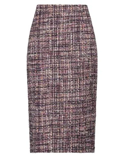 Clips Woman Midi Skirt Purple Size 14 Polyester, Viscose, Acrylic