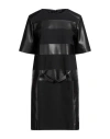 Clips Woman Mini Dress Black Size 10 Viscose, Polyamide, Elastane In Black