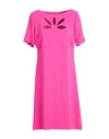 Clips Woman Mini Dress Fuchsia Size 12 Viscose, Acetate, Elastane