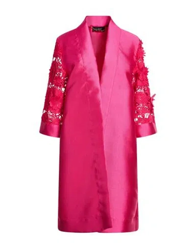 Clips Woman Overcoat & Trench Coat Magenta Size 14 Polyester In Purple