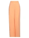 Clips Woman Pants Apricot Size 12 Viscose, Recycled Acetate, Elastane In Orange