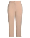 Clips Woman Pants Beige Size 14 Polyester, Elastane
