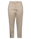 Clips Woman Pants Beige Size Xxl Cotton, Elastane In Beige