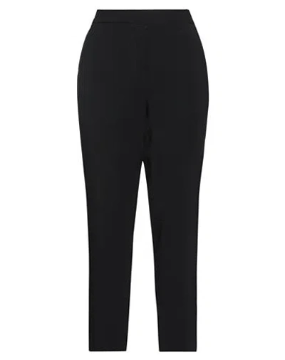Clips Woman Pants Black Size 12 Viscose, Acetate, Elastane