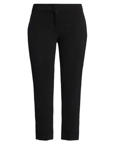 Clips Woman Pants Black Size 12 Polyester, Elastane