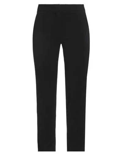 CLIPS CLIPS WOMAN PANTS BLACK SIZE 12 POLYESTER, VISCOSE, ELASTANE