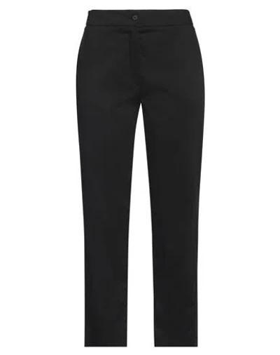 Clips Woman Pants Black Size L Cotton, Polyamide, Elastane