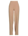 Clips Woman Pants Camel Size 12 Polyester, Viscose, Elastane In Neutral