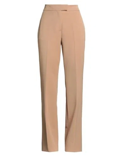 Clips Woman Pants Camel Size S Polyester, Viscose, Elastane In Neutral