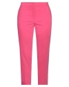 Clips Woman Pants Fuchsia Size 12 Cotton, Polyester, Elastane In Pink