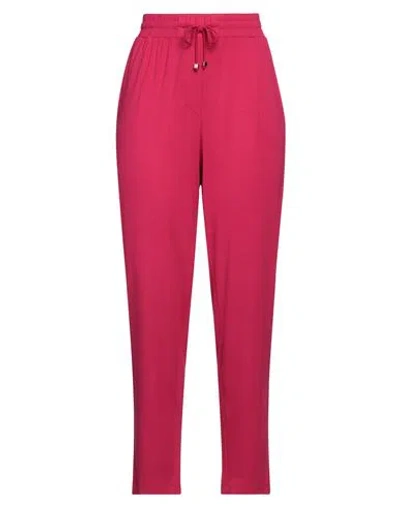 Clips Woman Pants Fuchsia Size L Viscose, Elastane In Pink