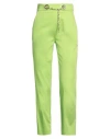 Clips Woman Pants Green Size 10 Cotton, Elastane
