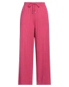 Clips Woman Pants Magenta Size S Viscose, Polyamide, Polyester, Elastane In Pink