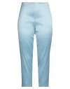 Clips Woman Pants Sky Blue Size 12 Polyester, Polyamide, Elastane In Blue