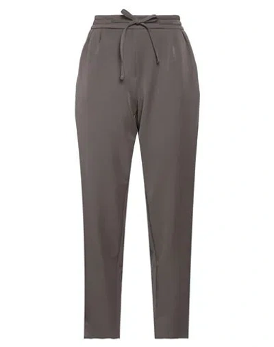 Clips Woman Pants Taupe Size M Polyester, Viscose, Elastane In Grey