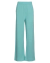 Clips Woman Pants Turquoise Size S Viscose, Polyester In Blue