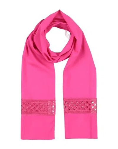 Clips Woman Scarf Fuchsia Size - Polyester, Elastane In Pink