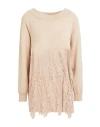 Clips Woman Sweater Blush Size 12 Wool, Polyester, Polyamide In Pink