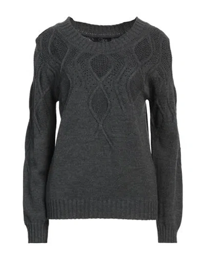 Clips Woman Sweater Grey Size M Wool, Acrylic