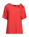 Clips Woman T-shirt Red Size Xl Viscose, Elastane
