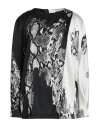 Clips Woman Top Black Size 10 Silk, Elastane In Black