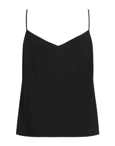 Clips Woman Top Black Size 14 Polyester, Elastane