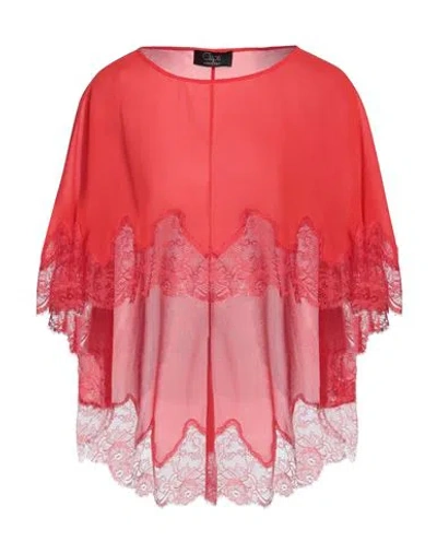 Clips Woman Top Coral Size 10 Polyester In Red